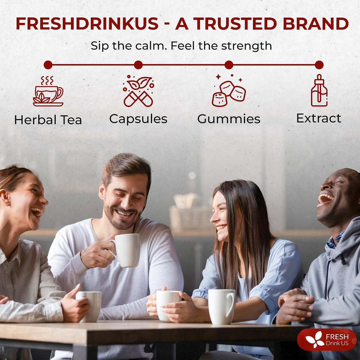 FreshDrinkUS, Premium Colon Cleanse Tea, 60 Count, Caffeine Free, Vegan