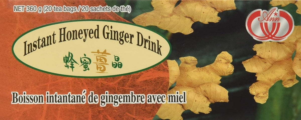 3-Pack of Instant Honeyed Ginger Drink 360g, Each Box, 20 Tea Bags,