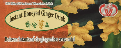 3-Pack of Instant Honeyed Ginger Drink 360g, Each Box, 20 Tea Bags,