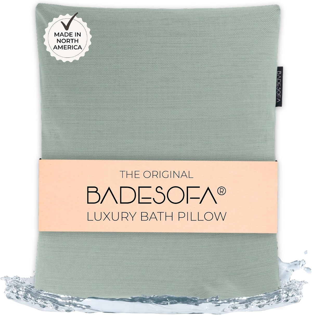 BADESOFA® Luxury Bath Pillow M in Ivory, Quick-Drying Bath Back Pillow