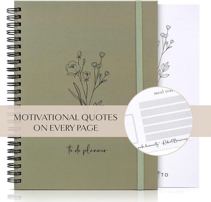 Beautiful To Do List Notebook - Aesthetic Undated ADHD Daily Planner Gift