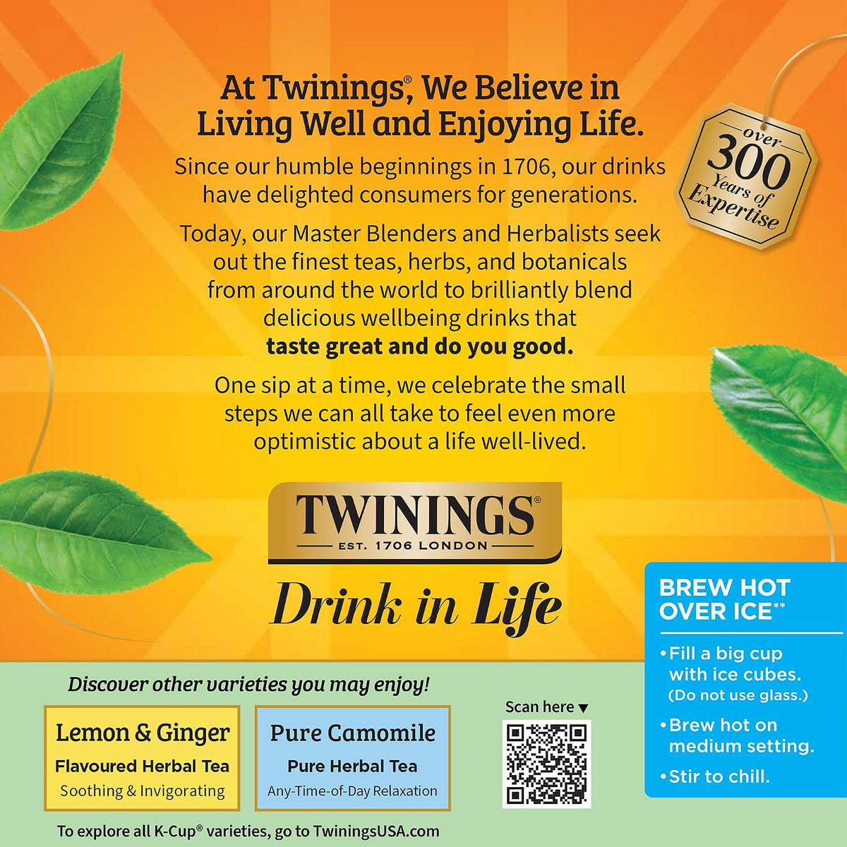 Twinings Pure Peppermint Herbal Tea 72 K-Cup Pods for Keurig, 12 Count (Pack of 6), Made with 100% Pure Peppermint, Naturally Caffeine-Free, Enjoy Hot or Iced
