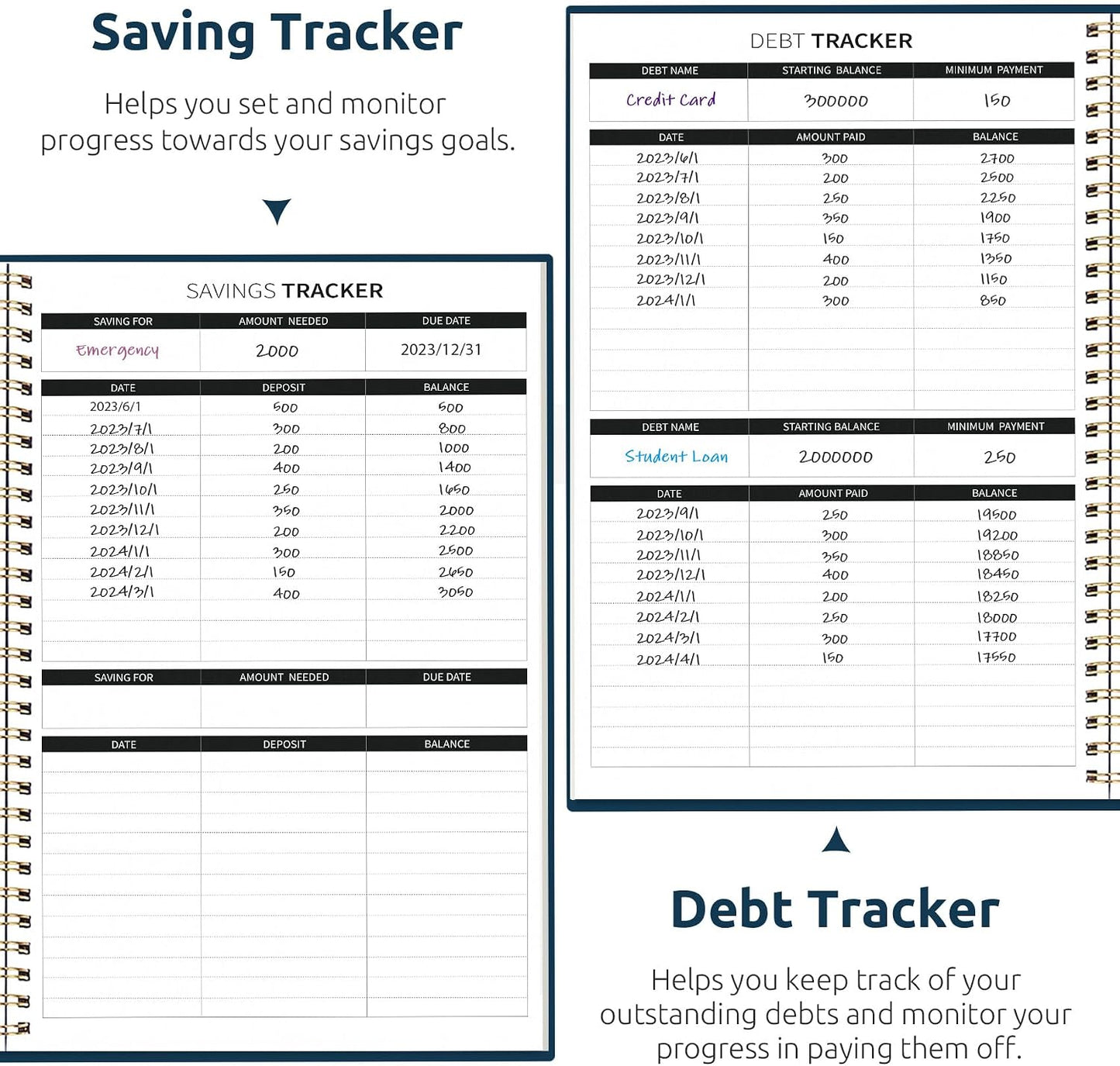 Budget Planner - Monthly Budget Book with Expense Tracker Notebook, Undated Bill Organizer & Finance Planner to Take Control of Your Money, Account Book to Manage Your Finances-Pink