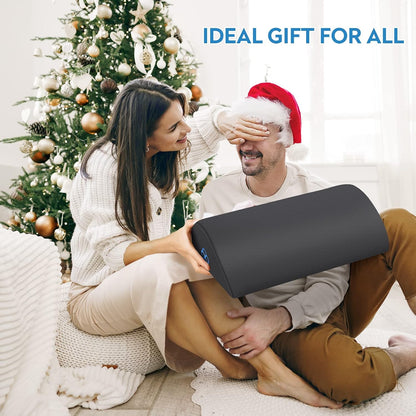 StepLively Foot Rest Ergonomic Pillow for Under Desk at Work, Anti-Fatigue Footrest Support Pillow for Fatigue & Pain Relief, Comfortable for Office Chair, Car Seat & Gaming Chair - Black