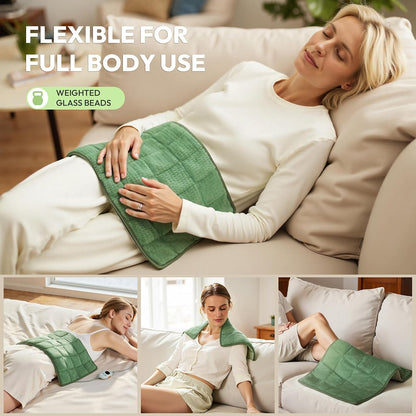 GOTCOZY Heating Pad 12"x24" for Back Pain Relief & Cramps(Rose)