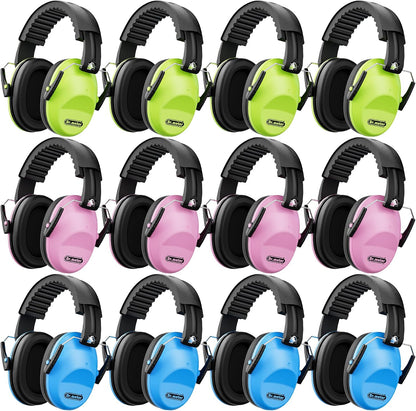 Dr.meter Ear Muffs for Noise Reduction: 27.4SNR Noise Cancelling Headphones for Kids Adults, EM100 Adjustable Hearing Protection Earmuffs for Monster Jam, Autism Sensory, Concerts, Fireworks- 3PACK
