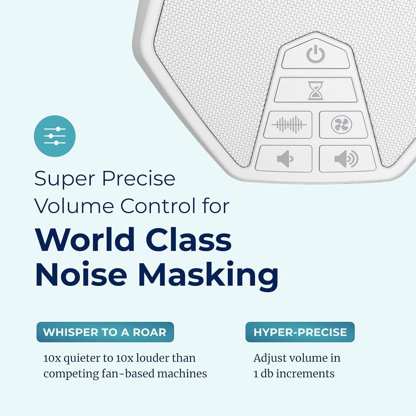 Adaptive Sound Technologies LectroFan EVO - Non-Looping Sound Machine for Sleep - Soothing Noise - Convenient Sleep Timer - Lightweight Build - USB-Powered - White