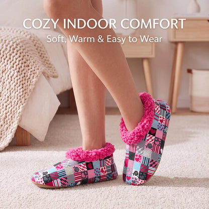 Cozylook Fuzzy Slippers for Women Indoor Soft Sole Slipper Socks