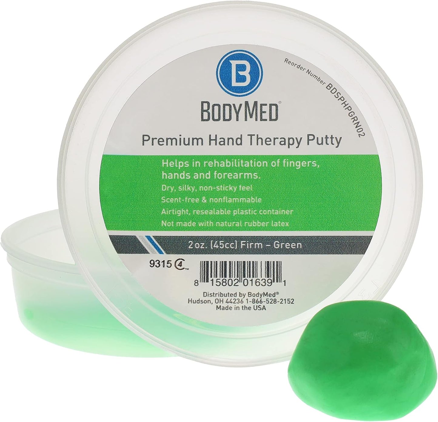 BodyMed Premium Hand Therapy Putty, Yellow, 6 Oz., Soft, Strengthening Therapy Putty for Physical Rehabilitation
