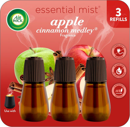Air Wick Essential Mist Refill, Essential Oils Diffuser, Lavender and Almond Blossom, 3 ct, Air Freshener, Aroma diffuser
