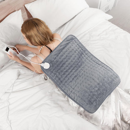 Heating Pad for Back, Neck, and Shoulder Pain Relief, Electric Heat Pad with 6 Heat Levels, Moist Heat Option, Auto Shut-Off, Birthday Christmas Gifts for Women Men Mom Dad Grandma, Gifts for her