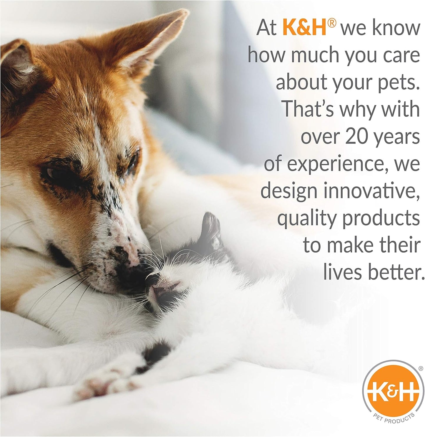 K&H Pet Products Microwavable Pet Bed Warmer, Multi-Purpose Heated Warming Pad for Cats and Dogs, Place Inside Any Pet's Favorite Bed, No Electricity Needed - 9 X 9in Blue