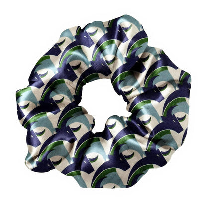 LILYSILK Silk Hair Scrunchies / Ties for Frizz & Breakage Prevention, 100% Mulberry, No Damage, Elastic ponytail Holders, 1Pc, Coffee - Colors B