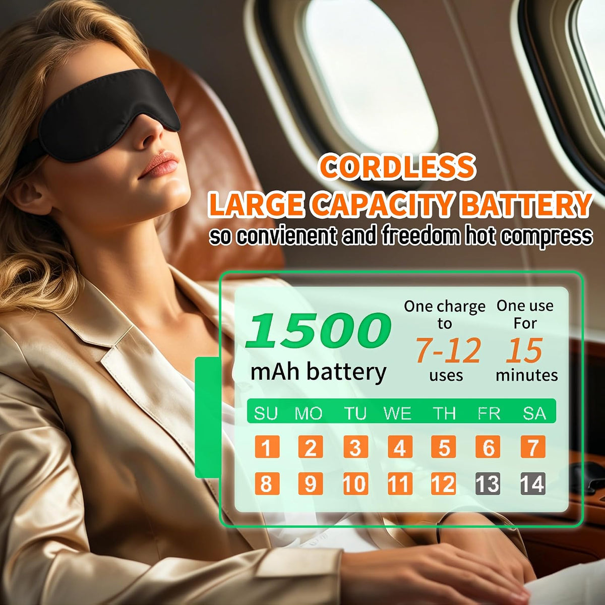 Heated Eye Mask for Dry Eyes Relief, Precise Heating Fits Eyelids,FSA-HSA Eligible,Engineered Cordless Warm Eye Compress for MGD, Styes, Slimmer Silk Sleep Eyeshade,Washable, Rechargeable
