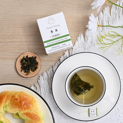 GTGLOTRA Oolong Tea Bags, 24 Whole Leaf Tea Bag, Alternative To Caffeine, 100% Natural Pure Tea, Stress Relief Pyramid Teabags, Suitable for Gifts, Office Reception, Vegan