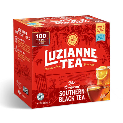 Luzianne Unsweetened Hibiscus Iced Tea Bags, Family Size, 22ct Box (Pack of 6)