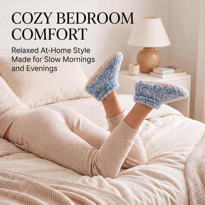 Cozylook Fuzzy Slippers for Women Indoor Soft Sole Slipper Socks