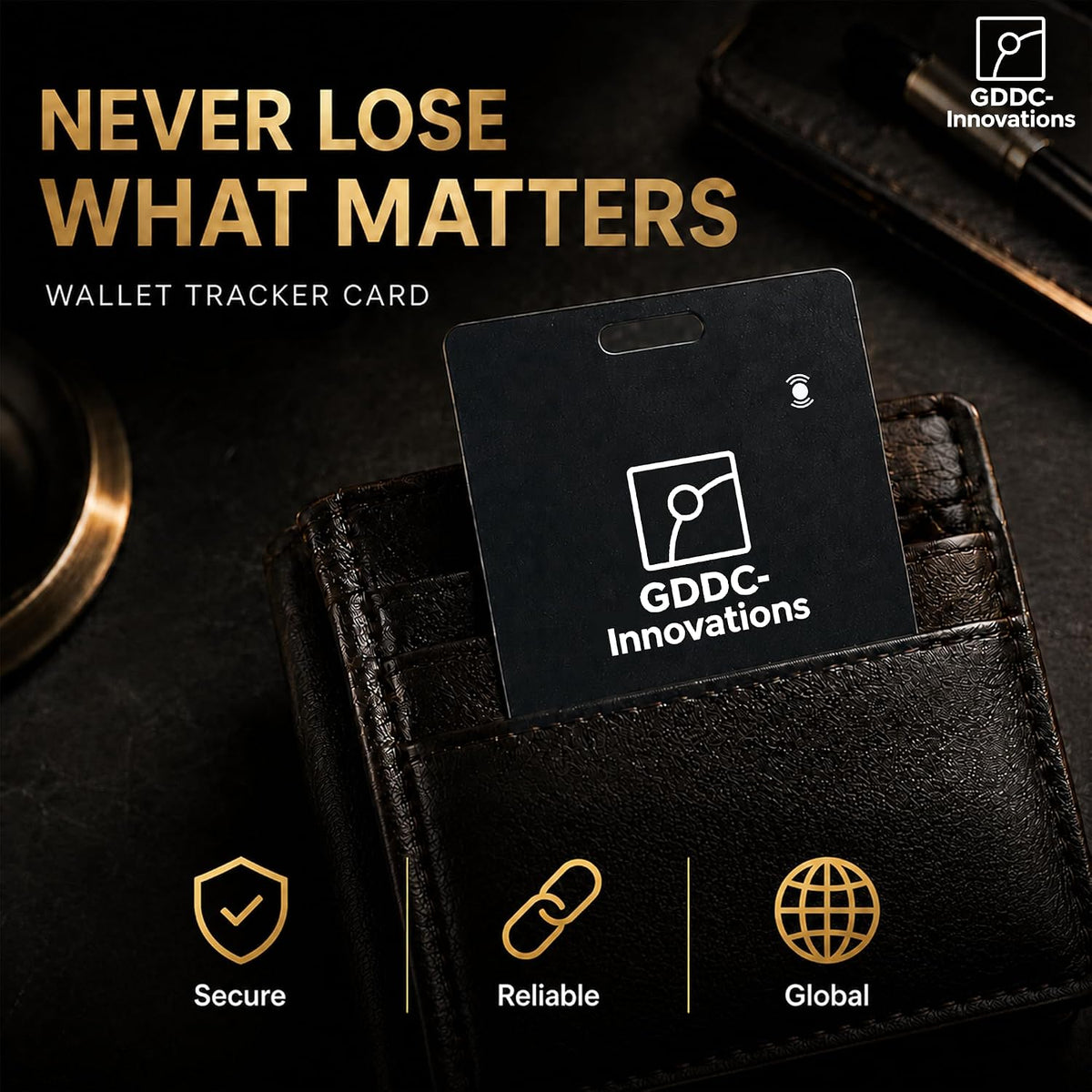 Tracker Card | Rechargeable | Apple Find My & Android