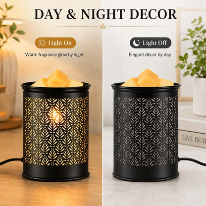 Wax Melt Warmer,Candle Warmer for Scented Metal Electric Wax Melter for Home Office Bedroom Gift & Decor and Perfect Christmas Gifts for Mom Women(foliage)