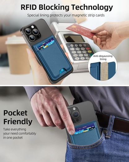 ExtreLife for Magsafe Wallet, Works with Apple Find My, 6 Cards Holder