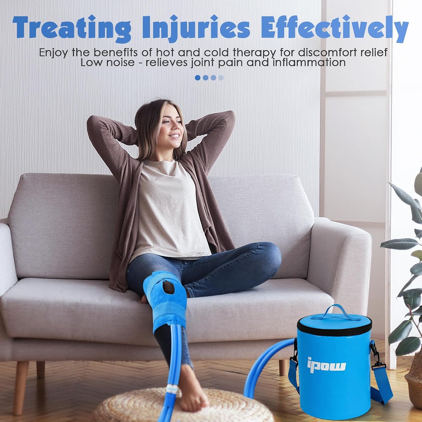 Ice Machine for Shoulder After Surgery, Portable Cold Therapy Machine for Shoulder, Ice Therapy for Recovery, Ideal for Sport Injuries, Pains Relief, Strain & Stiffness, Sprain Swelling