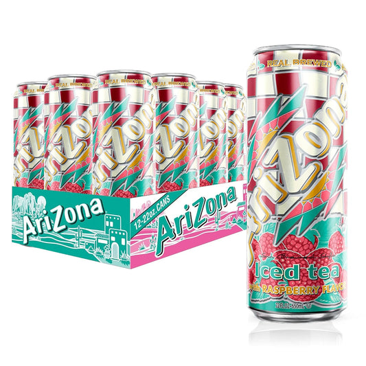 Arizona Raspberry Tea - Big Can 22 Fl Oz (12 Pack)