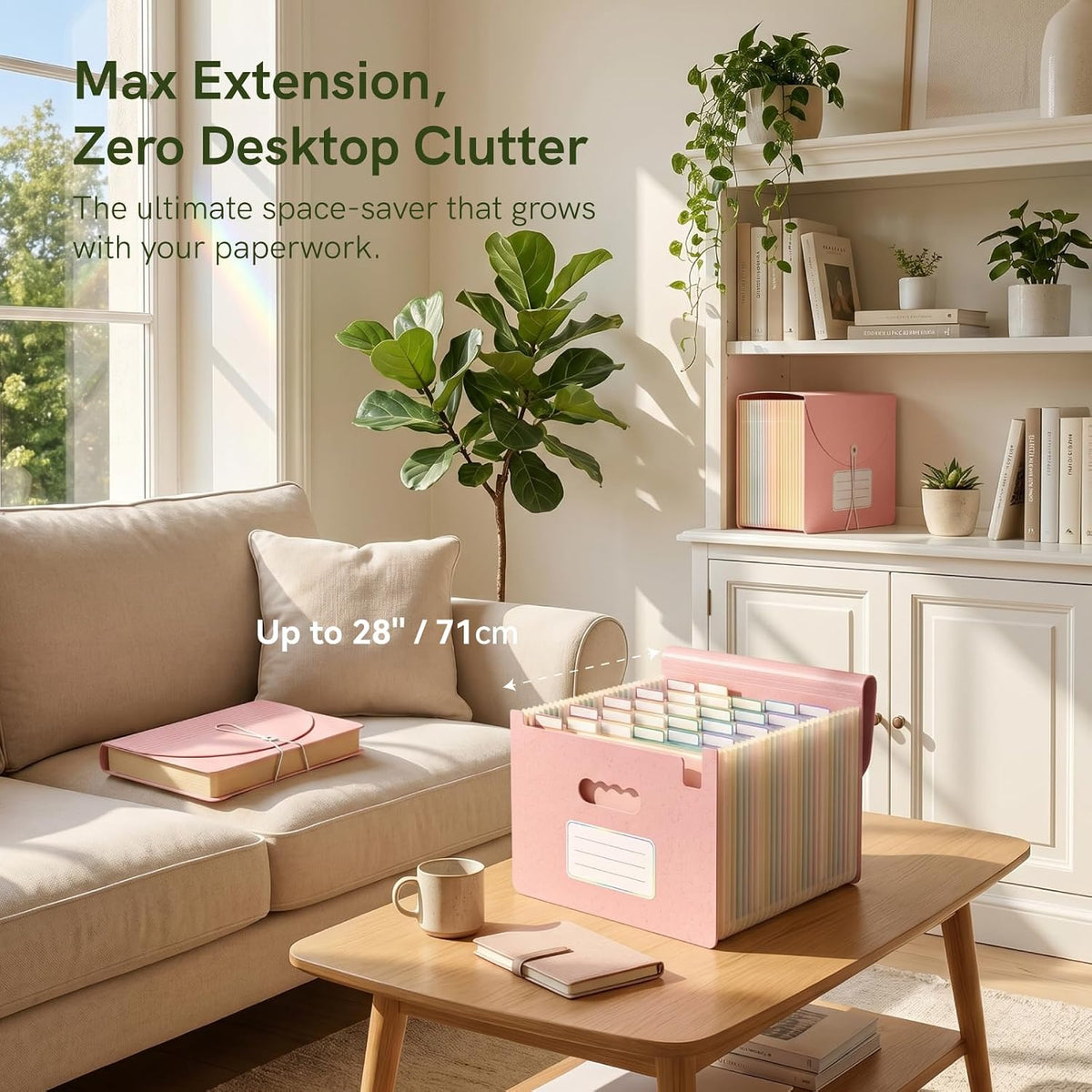 ABC life 26 Pockets Accordion File Organizer, Expanding File Folders