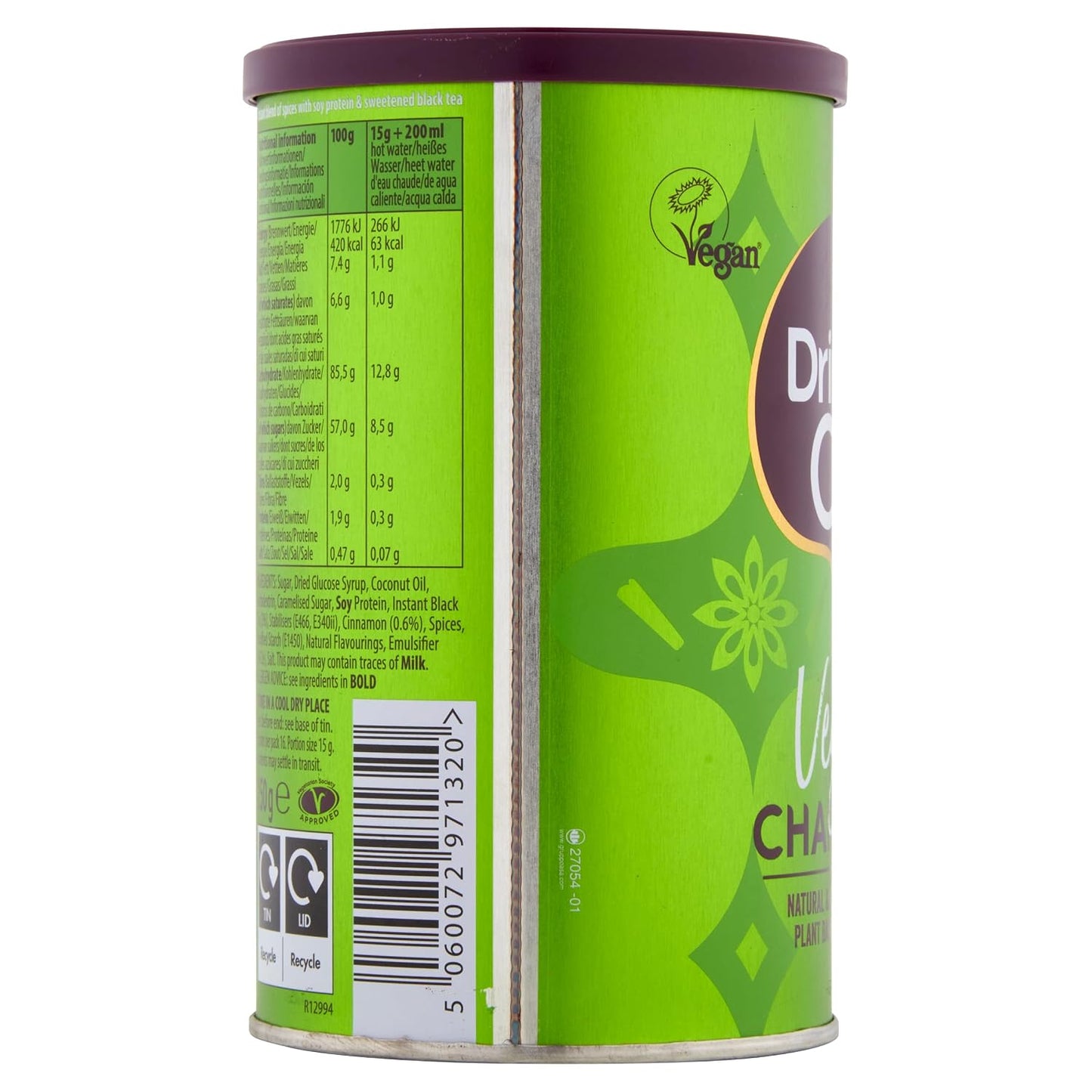 Drink me Chai Tea 250g (Free From Latte (Vegan) 1 Pack)