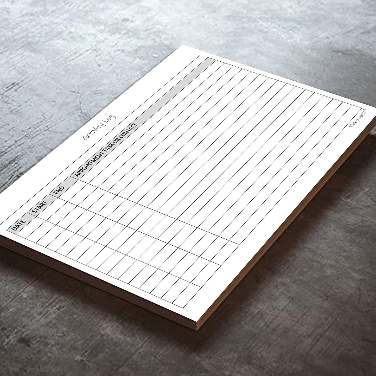 Life Charge Weekly Planner Notepad for Work & Home, Weekly To Do List Pad with Daily Checklist, Priority & Notes, 60 Pages, 8.5 x 11 Letter, Landscape