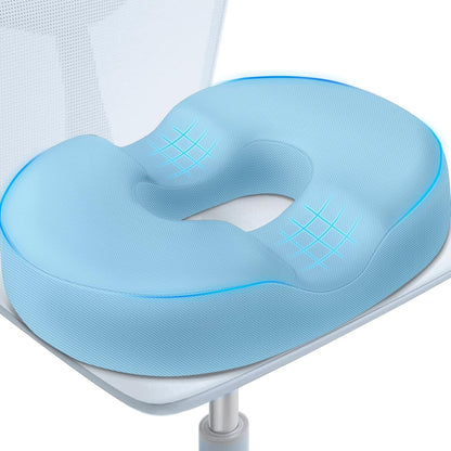 BlissTrends Donut Pillow Seat Cushion,Donut Chair Cushions for Postpartum Pregnancy & Hemorrhoids,Tailbone Pain Relief Cushion,Memory Foam Lifting Cushions for Office&Home Chairs (Black)