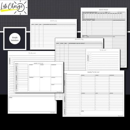 Life Charge Weekly Planner Notepad for Work & Home, Weekly To Do List Pad with Daily Checklist, Priority & Notes, 60 Pages, 8.5 x 11 Letter, Landscape