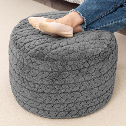 Round Pouf Ottoman 20 x 20 x 14 Inches Boho Poof Home Decor Floor Pouffe Ottoman Foot Rest for Couch Sofa Bean Bag Chairs Living Room Bedroom (Green)