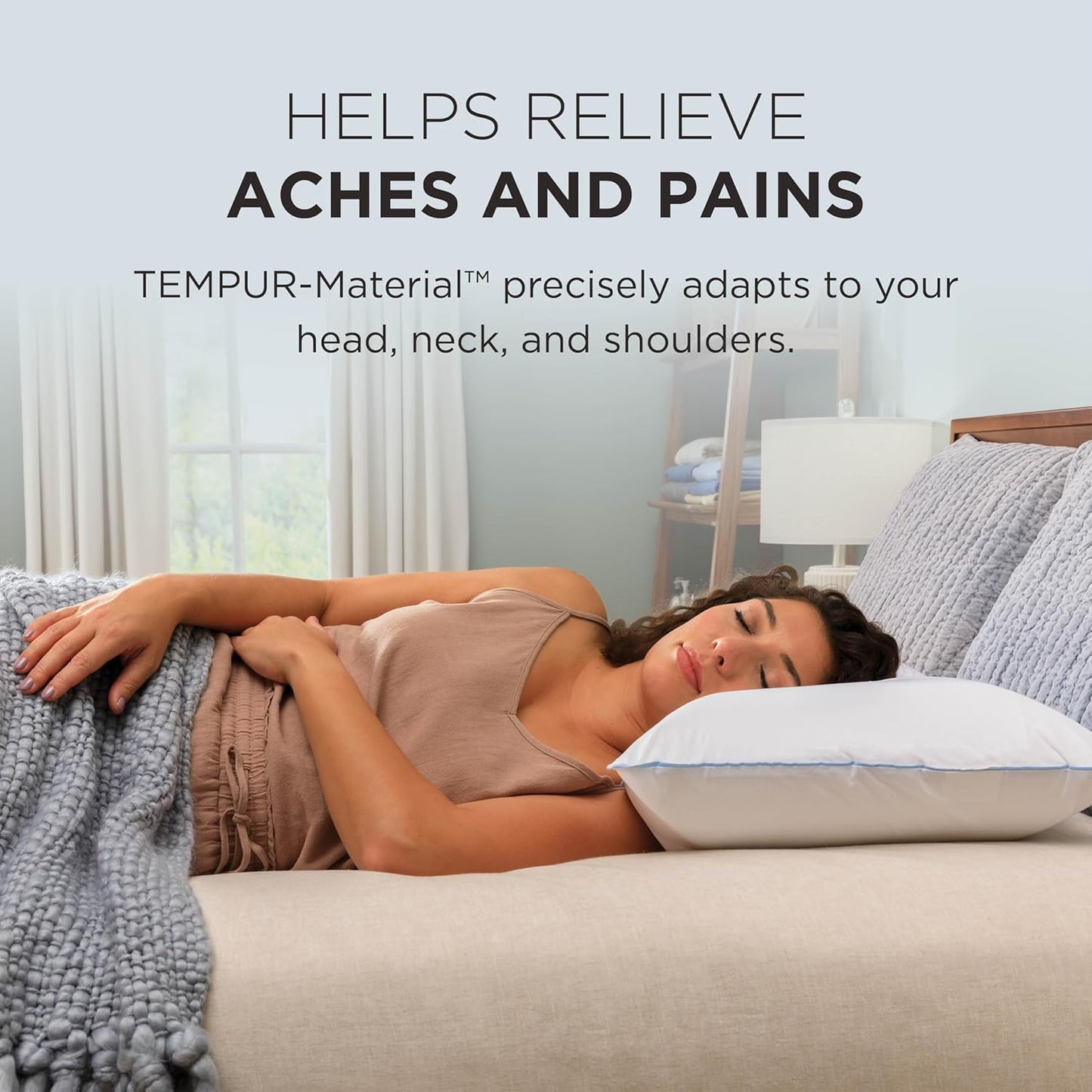Tempur-Pedic TEMPUR-Cloud Dual Cooling Pillow, Queen, White