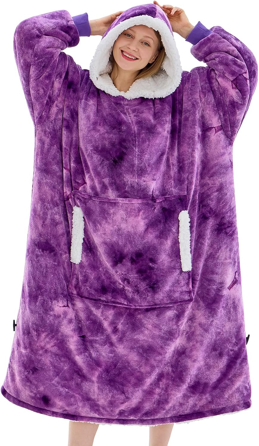 yescool Wearable Blanket Hoodie as Christmas Birthday Gifts for Women Mom - Colors B