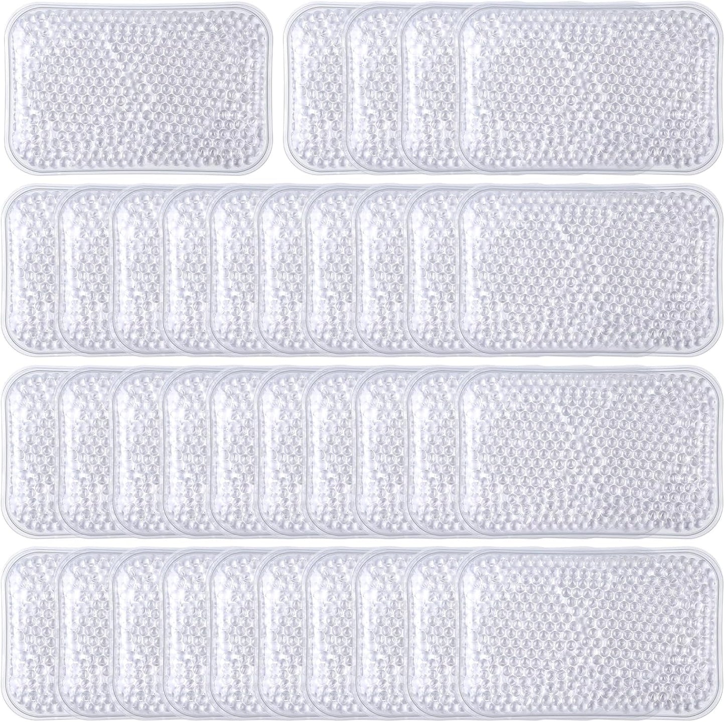 TrelaCo 24 Pcs Gel Bead Ice Pack 4 x 6 Inch Reusable Hot Cold Pack Soft Small Gel Cooling Pad Compress for Sports Swelling, Knee, Shoulder, Foot, Back, Ankle, Neck, Elbow Injuries Wrap Pain Relief