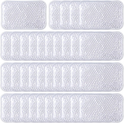 TrelaCo 24 Pcs Gel Bead Ice Pack 4 x 6 Inch Reusable Hot Cold Pack Soft Small Gel Cooling Pad Compress for Sports Swelling, Knee, Shoulder, Foot, Back, Ankle, Neck, Elbow Injuries Wrap Pain Relief