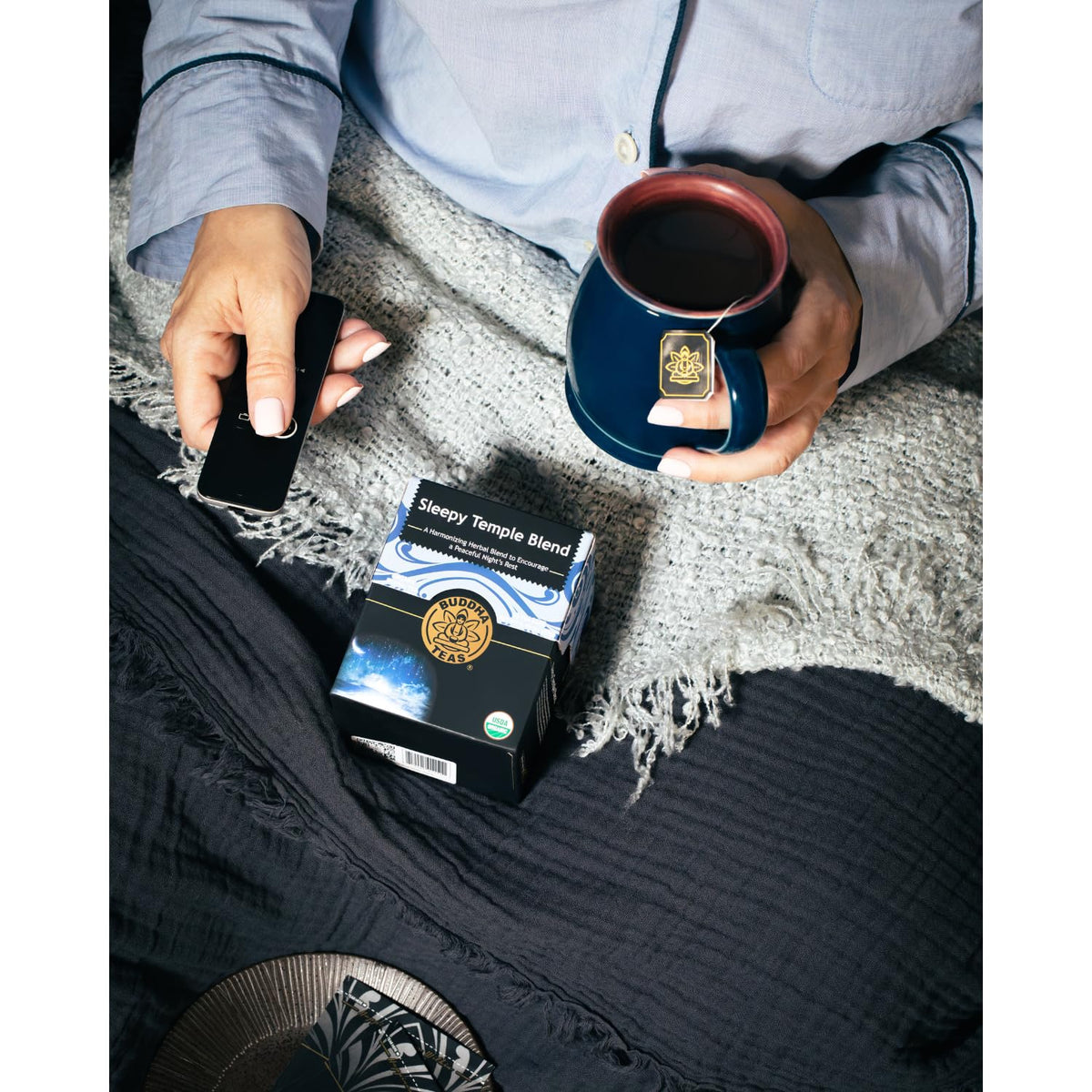 Buddha Teas Organic Sleepy Temple Blend - Herbal Tea, Caffeine Free