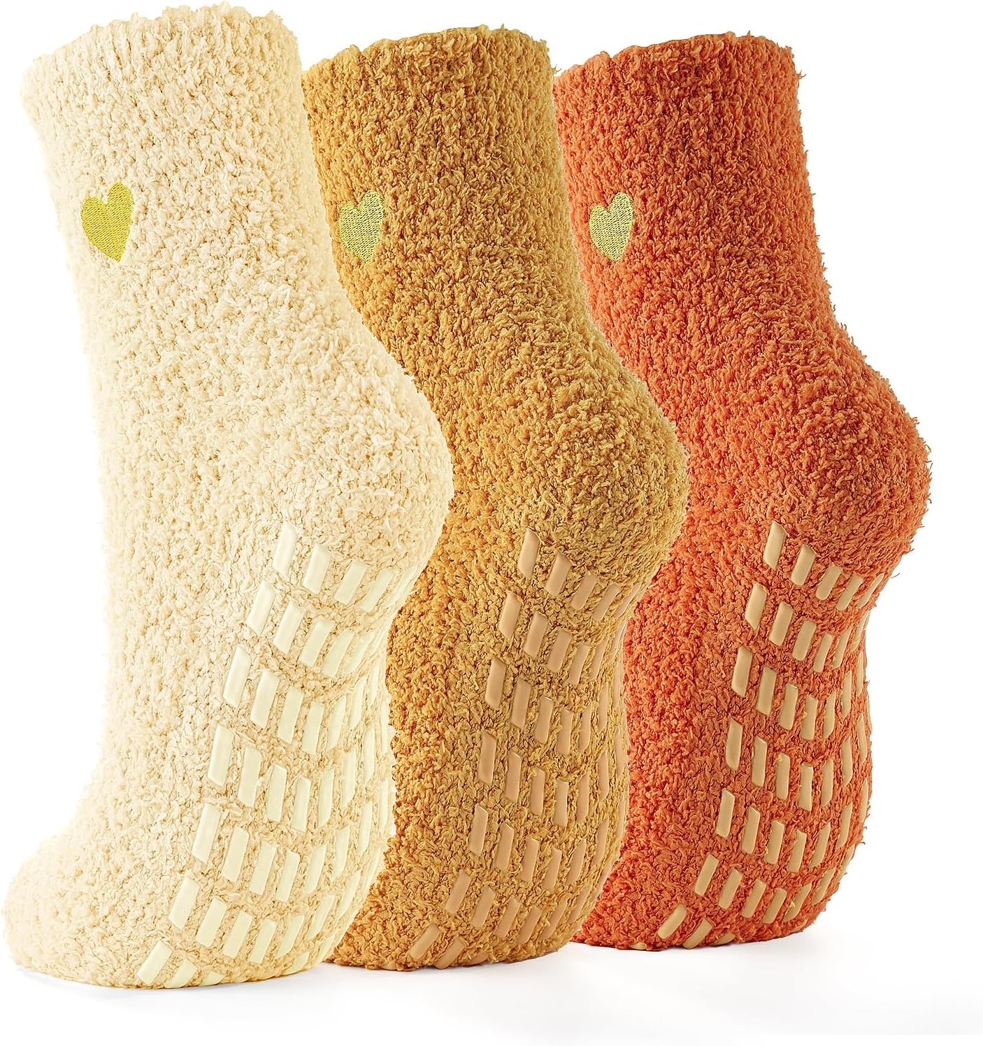Slipper Socks for Women Men Grip Hospital Socks with Grips Fuzzy Non Slip Warm Womens Gifts