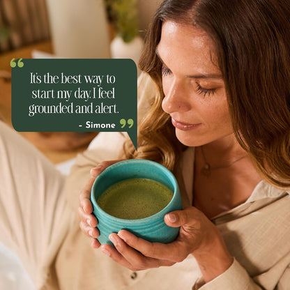 Encha Matcha - Latte Grade Matcha Powder - Unsweetened, First Harvest, Organic Green Tea Powder From Uji, Japan (60g / 2.12 Ounce) Premium for Latte, Smoothie - Caffeine, L-Theanine