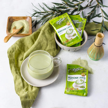 Prince of Peace 3 in 1 Matcha Latte Instant Beverage, 24 Sachets – Made with Matcha Powder from Japan - Instant Hot or Cold Beverage – Easy to Brew – Rich and Creamy Taste – Just Add Water