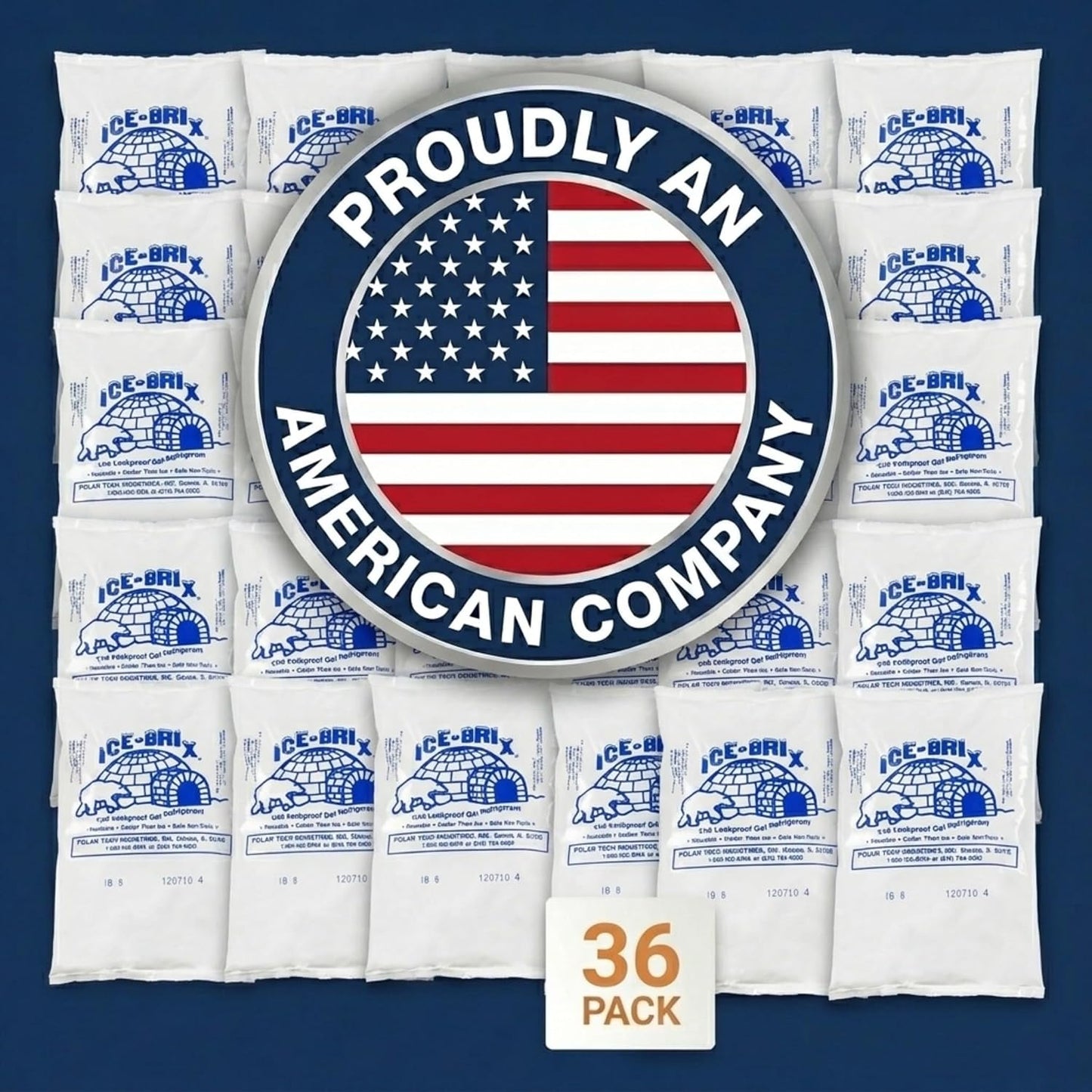 ICE-BRIX Reusable Gel Ice Packs for Shipping, 5 x 2.75 x 0.75 in, 3 oz White (96 Pack) - Compact Cold Packs for GLP-1 Medication Mailers, Lunch Boxes, Small Coolers, Frozen Food & Perishables