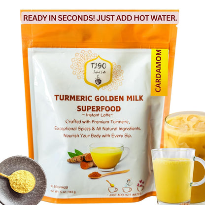 T2GO Authentic Karak Masala Chai Tea Mix – Just Add Water, 8 oz | Bold karak-style masala chai — real milk & spices in every scoop, no simmering
