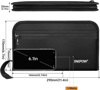 ENGPOW Receipt Coupon Organizer, Fireproof 13 Pockets Accordian Folder