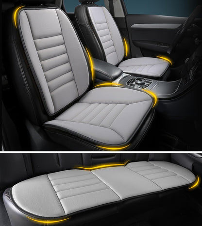 kingphenix Car Seat Cushion with Back Support Pillow: Enhanced Comfort Memory Foam Design for Pain Relief, Ideal for Drivers and Office Use - Ergonomic Lumbar Comfort for Long Sitting - Black