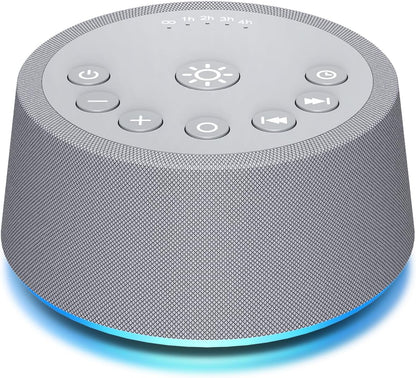 SoundLegend Sleep White Noise Sound Machines 32-Level Volume 30 Sounds 12 Colors Light 5 Timers Adjustable Light Brightness Compact for Everyone Travel Gift Memory Function