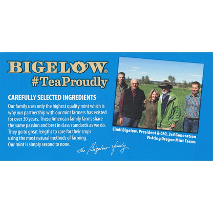 Bigelow Peppermint Caffeine Free Herbal Tea, 20 ct