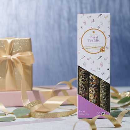 Gourmanity Bedtime Tea Sampler Gift Set, 3 Calming Herbal Blends, 0.74 oz