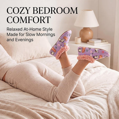 Cozylook Fuzzy Slippers for Women Indoor Soft Sole Slipper Socks