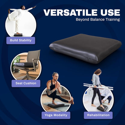 Skil-Care Balance Stability Foam Pad, 17.5” x 15.5”, Non-Slip Surface for Rehabilitation, Physical Therapy, Closed-Cell Foam with Wipe-Clean Vinyl Cover, Latex-Free