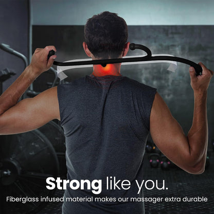 LiBa Back Massager Trigger Point Cane, Deep Tissue Back Neck Massager Black